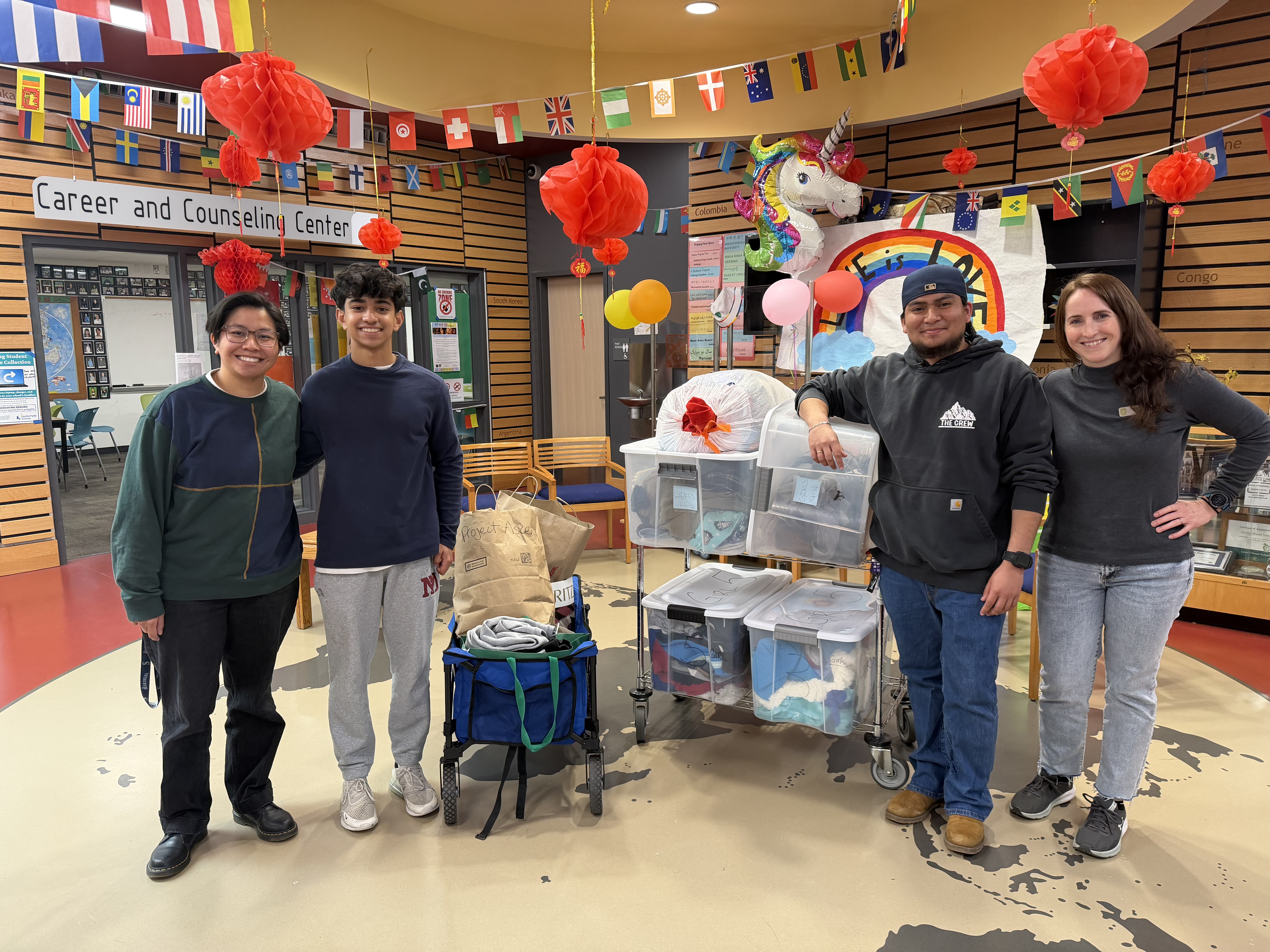 Project Ascend dropping off donations at Kandelia